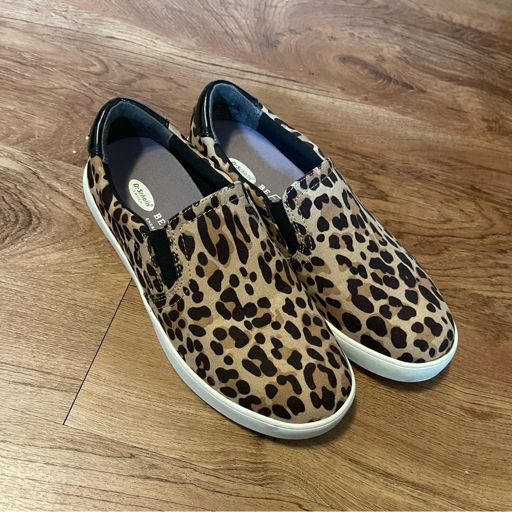 New with Box Dr Scholls Leopard Print Slip On Sneakers